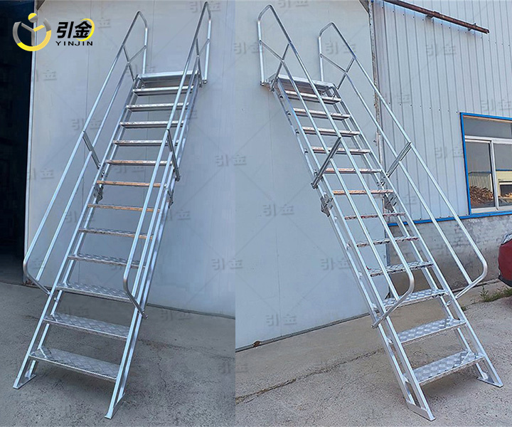 祝贺：安徽客户定制的铝合金双柱款阁楼梯制作完成